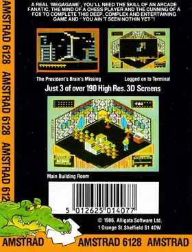 Meltdown (UK) (1988) [Computing With The Amstrad] box cover back